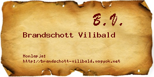 Brandschott Vilibald névjegykártya